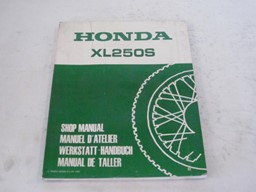 Bild von Werkstatt-Handbuch Honda XL 250S/ gebraucht /Stand 1981