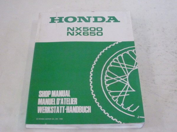 Bild von Werkstatthandbuch Shop Manual Honda NX 500 / NX 650   67MN900