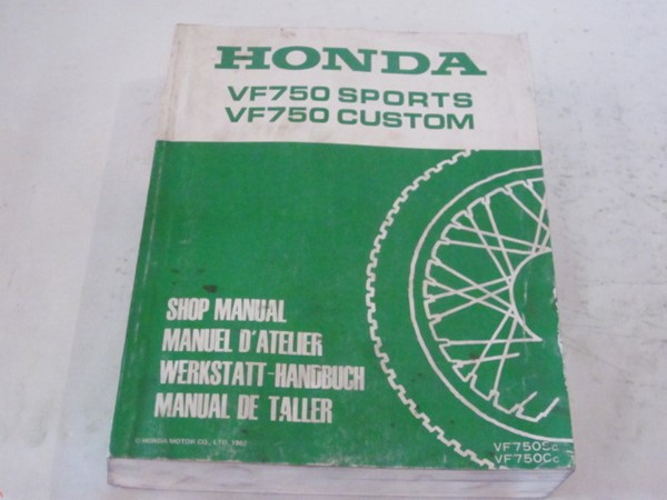 Bild von Werkstatt-Handbuch Honda VF 750 SPORTS, VF 750 CUSTOM/ gebraucht /Stand 1982