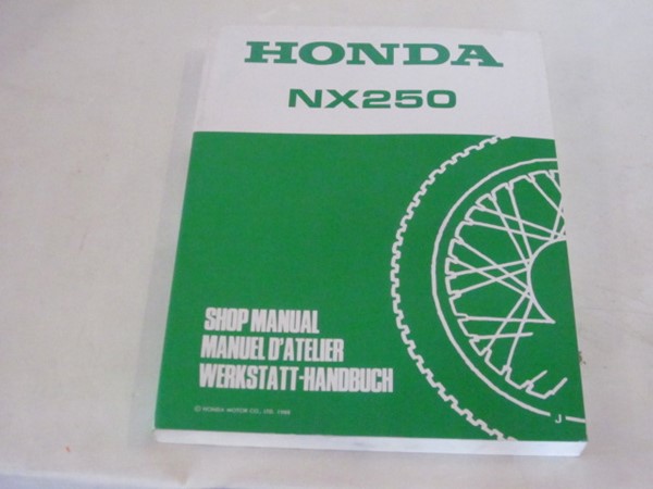 Bild von Werkstatthandbuch Shop Manual NX 250  67KW300