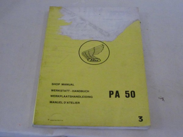 Bild von Werkstatt-Handbuch Honda PA 50/ gebraucht /Stand 1980