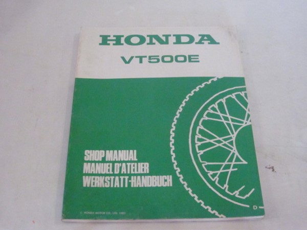 Bild von Werkstatt-Handbuch Honda VT 500E/ gebraucht /Stand 1983