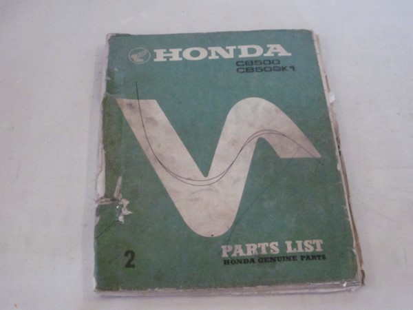 Bild von Parts List Honda CB 500, K1/ gebraucht /Stand 1973