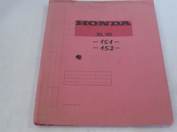 Bild von Ersatzteile-Katalog Honda XL 50 / gebraucht /___________________________