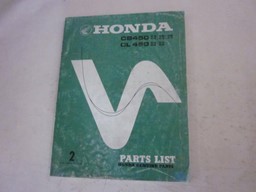 Bild von Parts List Honda CB450 Cl450/ gebraucht /Stand 1972
