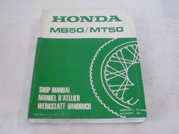 Bild von Werkstatt-Handbuch Honda MB 50 / MT 50/ gebraucht /Stand 1979