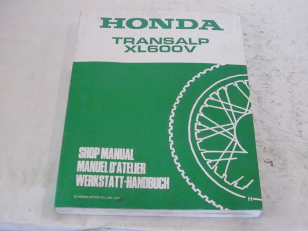 Bild von Werkstatt-Handbuch Honda TRANSALP XL 600V/ gebraucht /Stand 1987