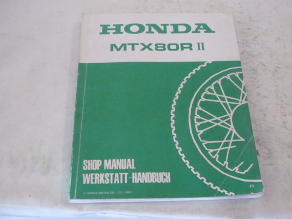 Picture of Werkstatthandbuch Shop Manual MTX 80RII  68GJ100