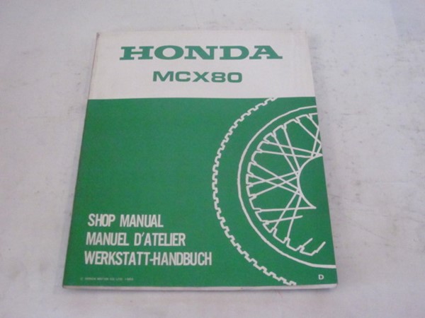 Bild von Werkstatt-Handbuch Honda MCX 80/ gebraucht /Stand 1983