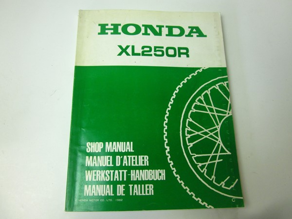 Picture of Werkstatthandbuch Shop Manual XL 250R  6642800Y