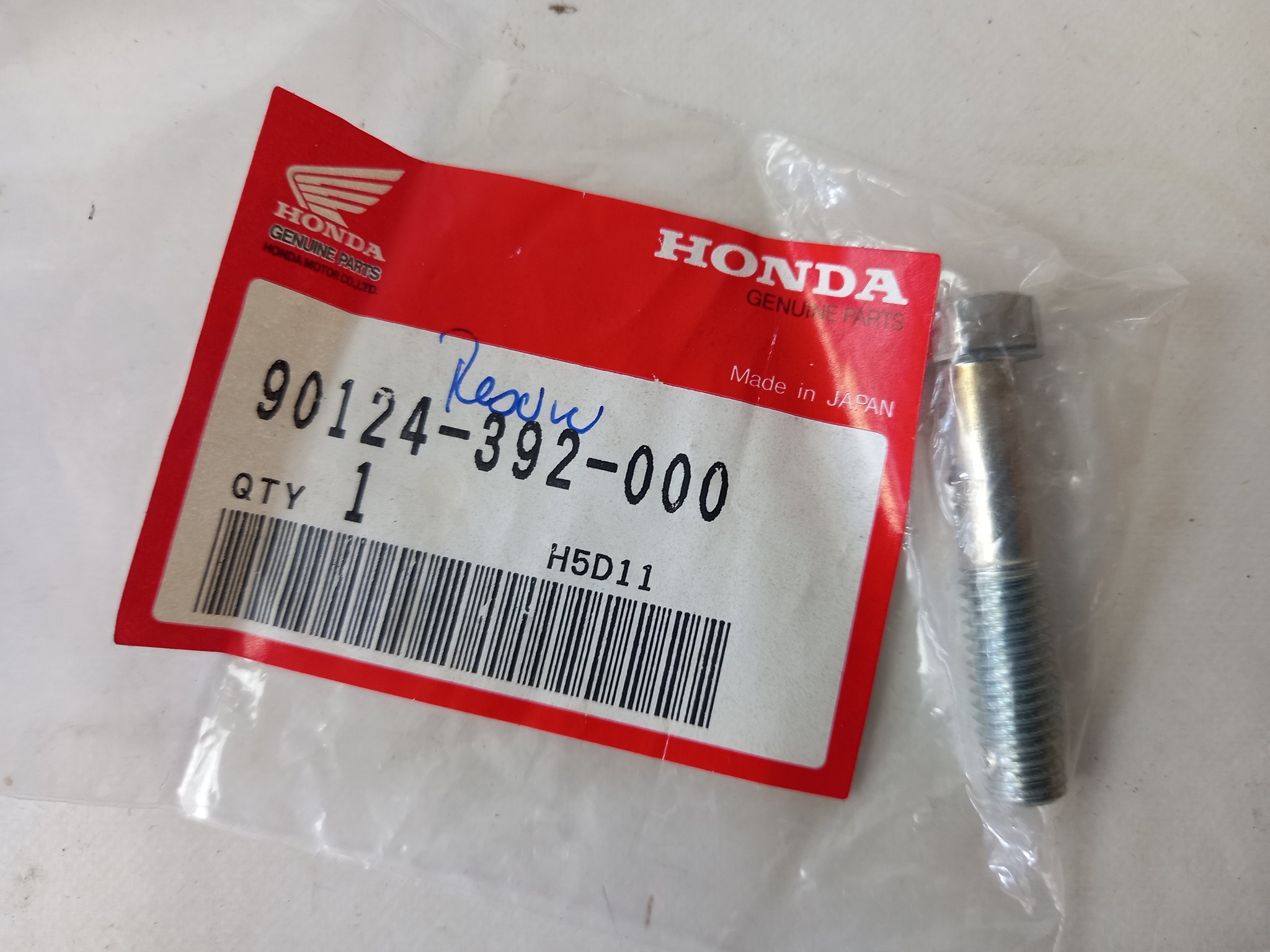 Picture of Honda  Bolt, Stopper, Arm  90124-392-000