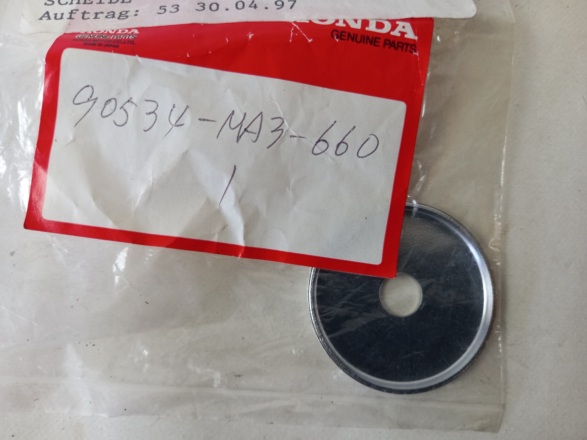 Picture of Honda  Washer, Fuel Tank  90534-MA3-660