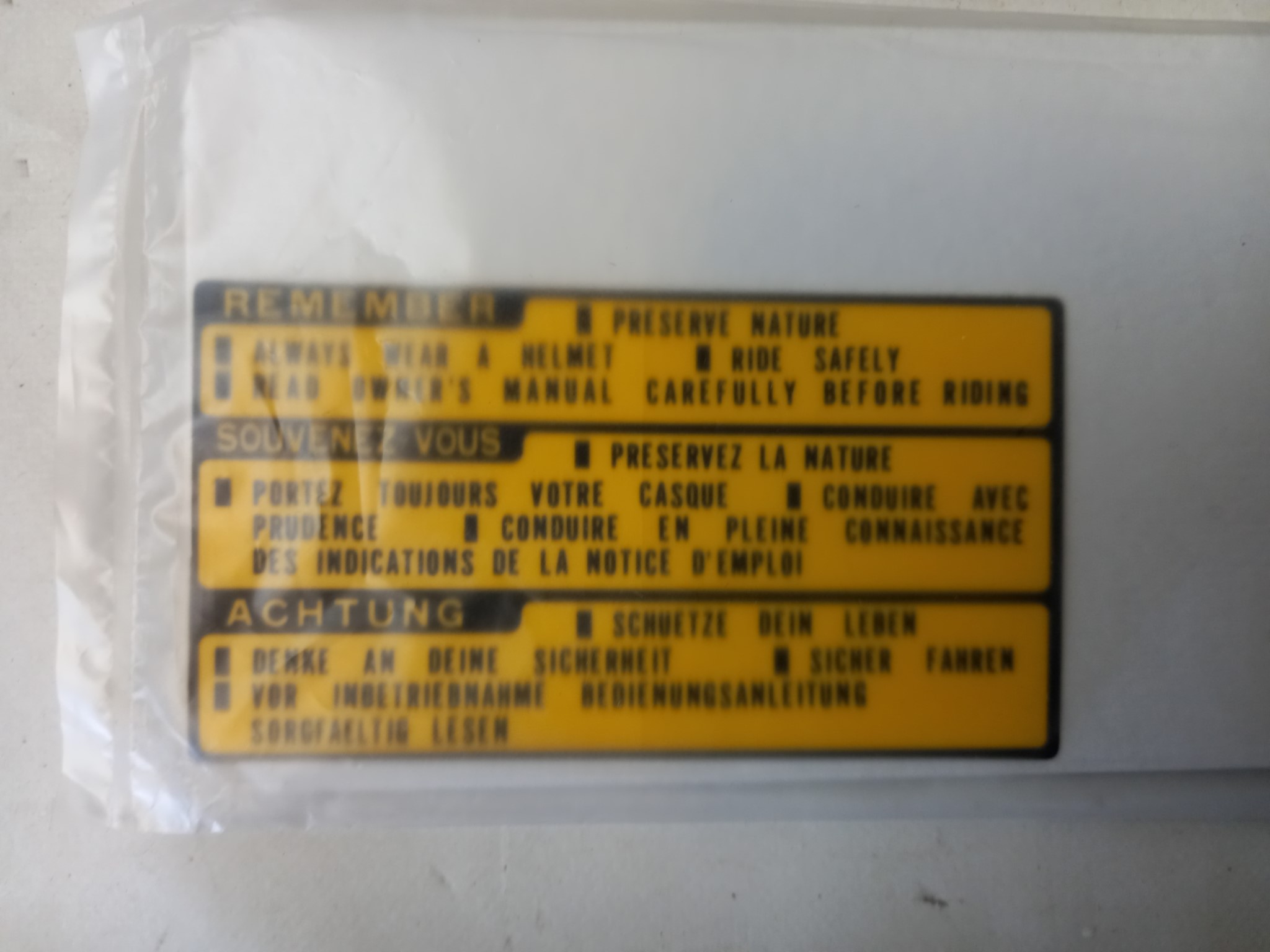 Picture of Honda  Mark, Drive Caution  87560-181-760ZA