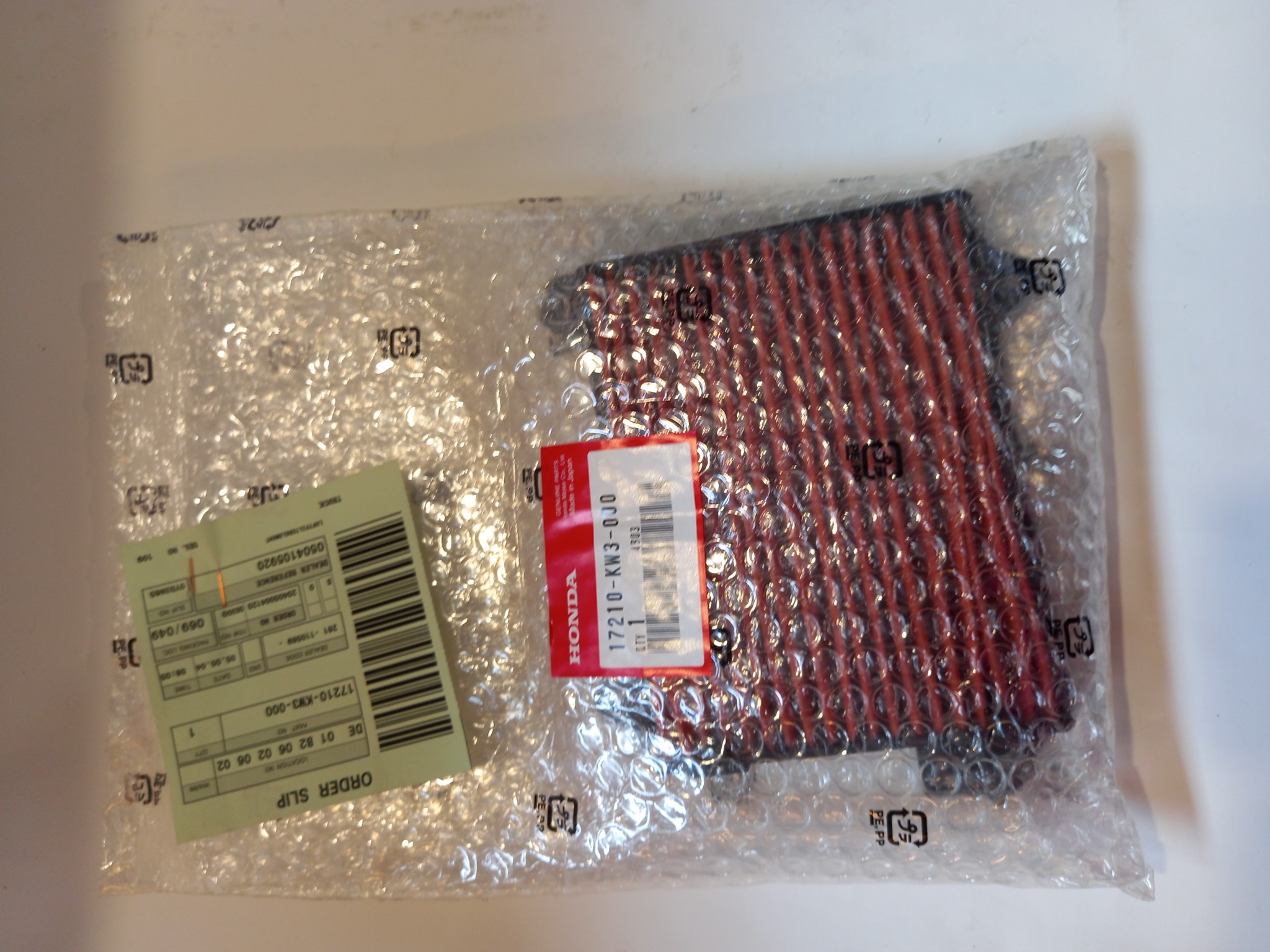 Picture of Honda  EINSATZ, LUFTFILTER  17210-KRJ-900