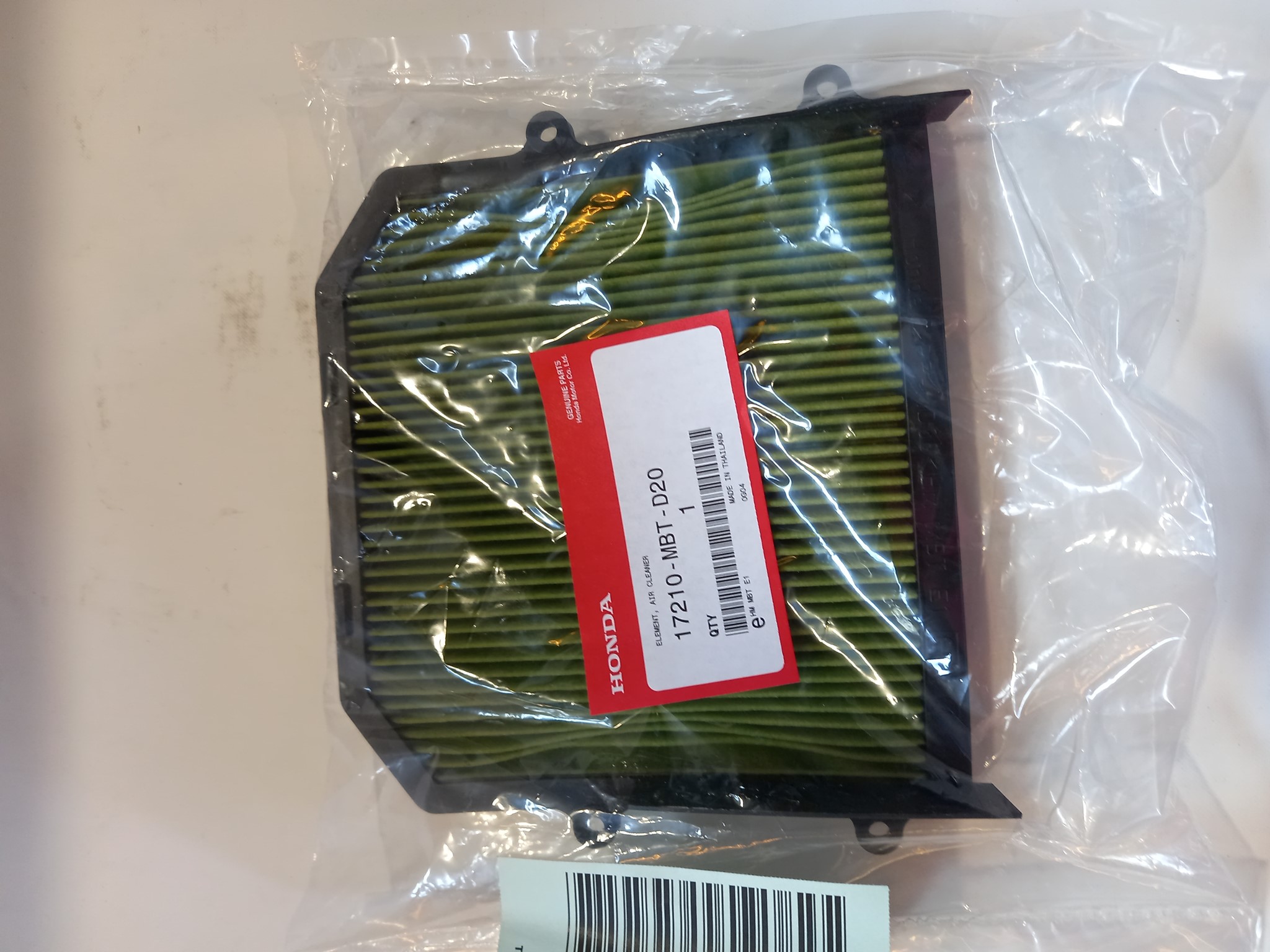 Picture of Honda  EINSATZ, LUFTFILTER  17210-MBT-D20
