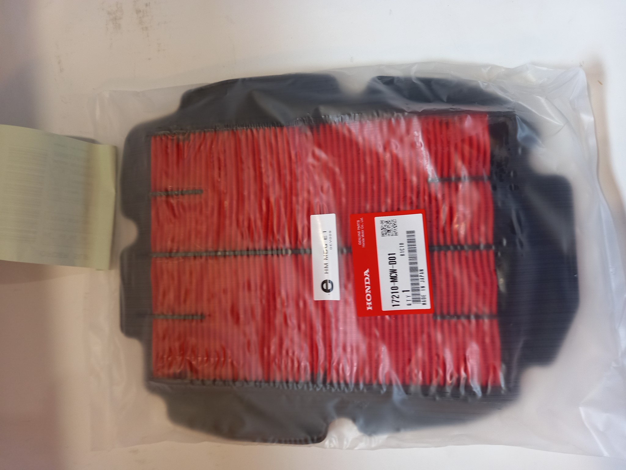 Picture of Honda  EINSATZ, LUFTFILTER  17210-MCW-D01