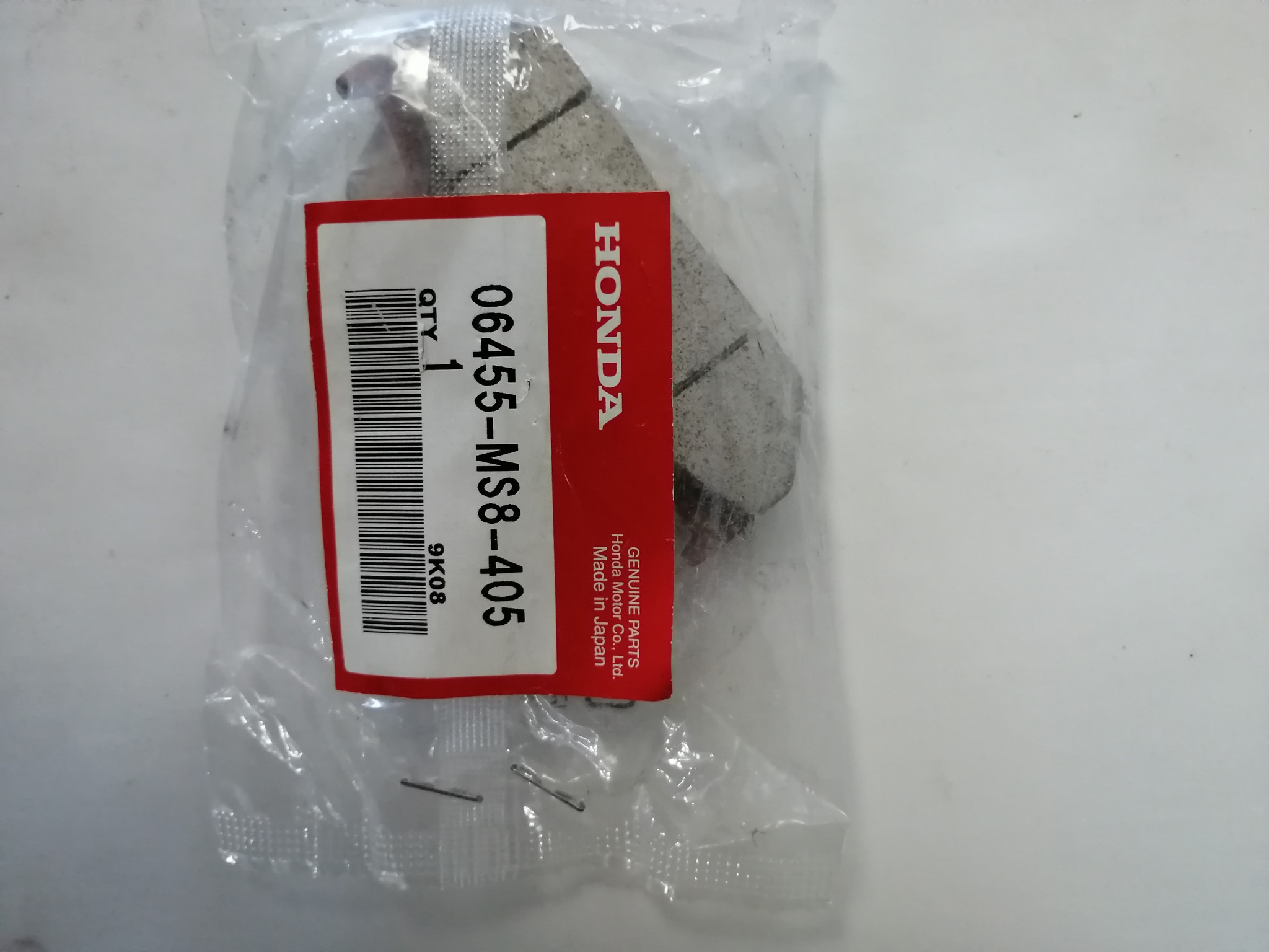 Bild von BREMSBELAG VORNE  NX650  06455-MS8-405