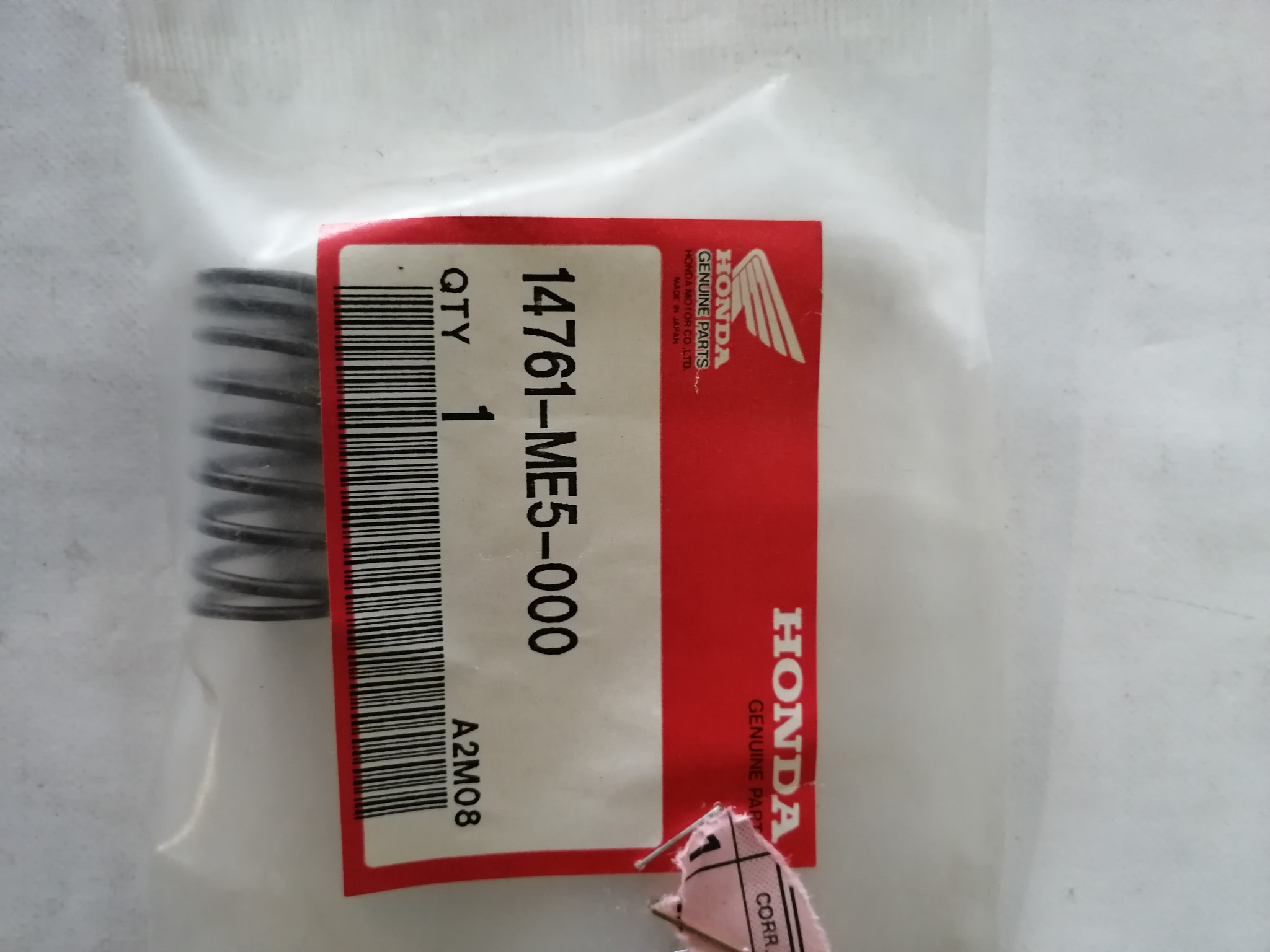 Bild von SPG.,INNER VALVE  CBX 650 ED  14761-ME5-000